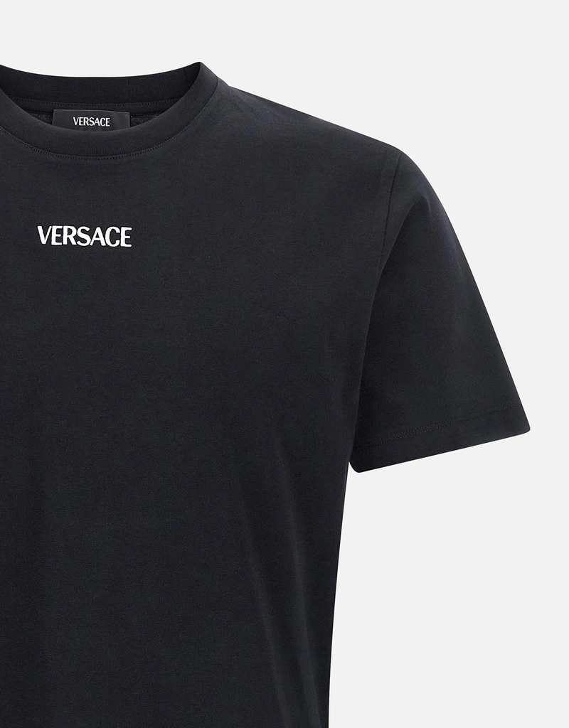 Versace Men's Embroidered Cotton-Jersey Slim T-Shirts (All New In