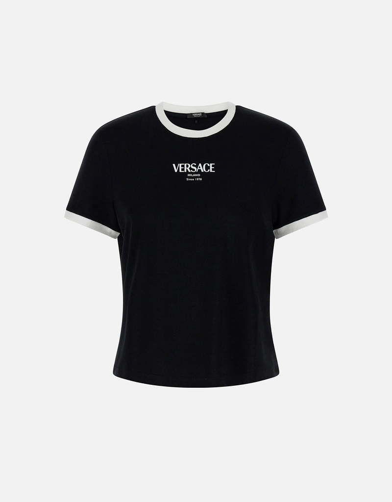 Versace Stretch Viscose-Jersey T-Shirt (All New In) IFCHIC.COM