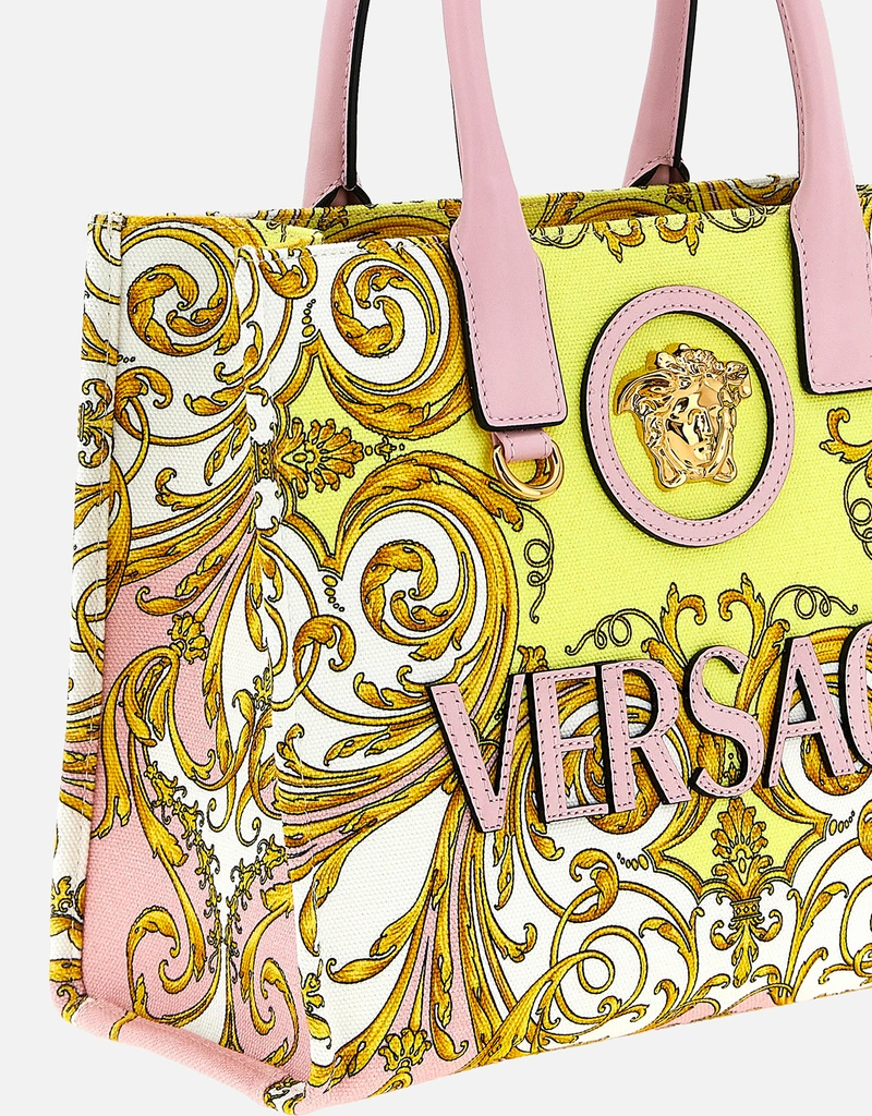 Versace ラ メドゥーサ プリント 小型キャンバストート () IFCHIC.COM