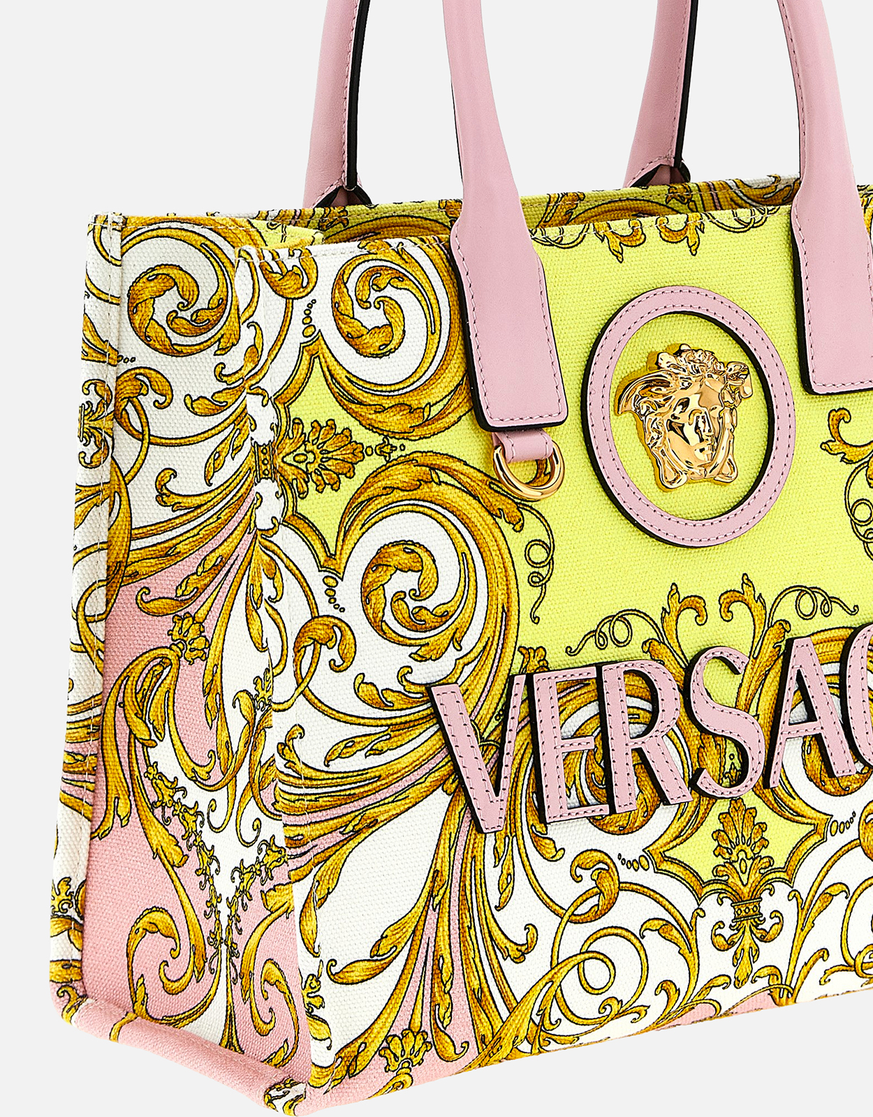Versace ラ メドゥーサ プリント 小型キャンバストート () IFCHIC.COM