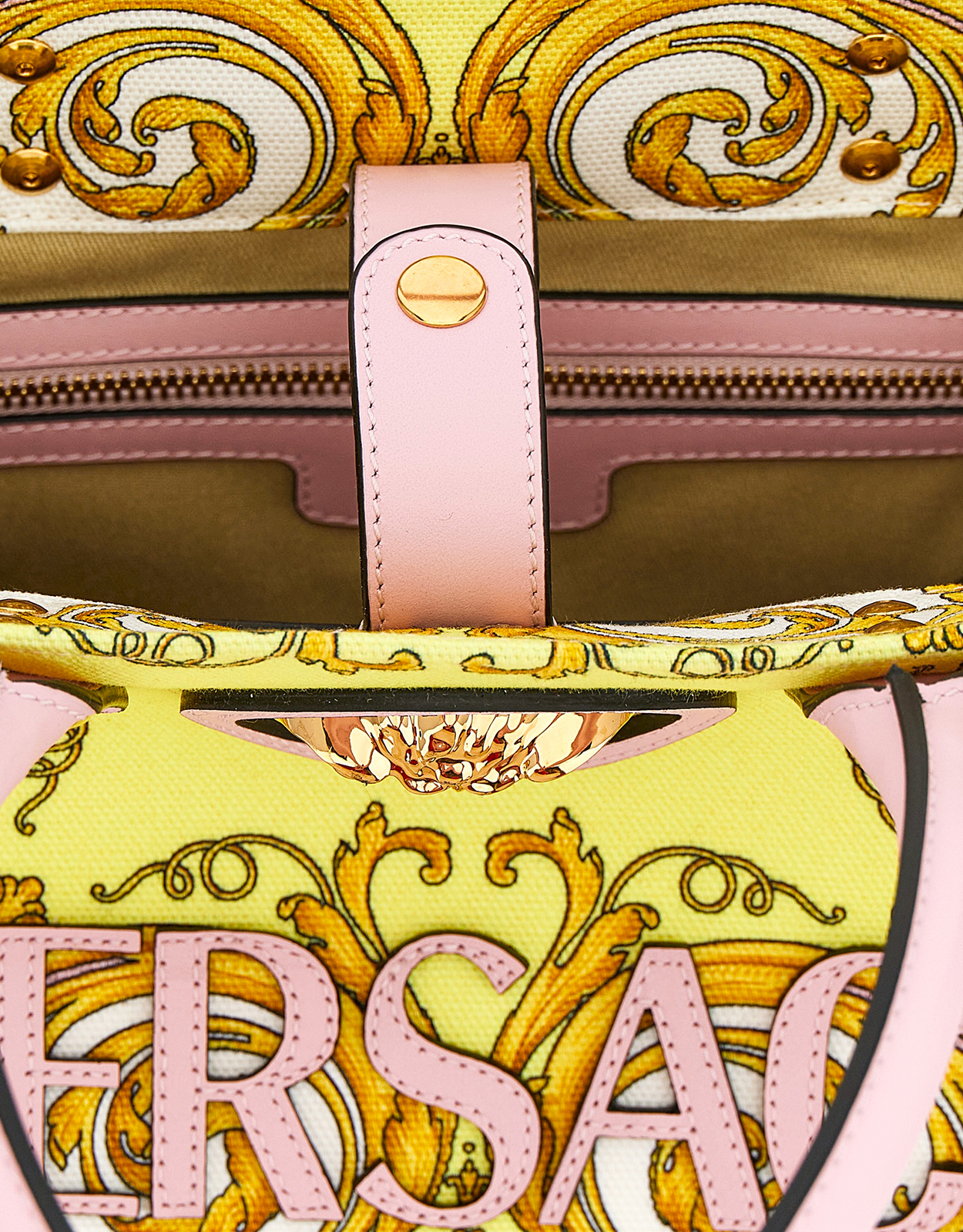 Versace ラ メドゥーサ プリント 小型キャンバストート () IFCHIC.COM