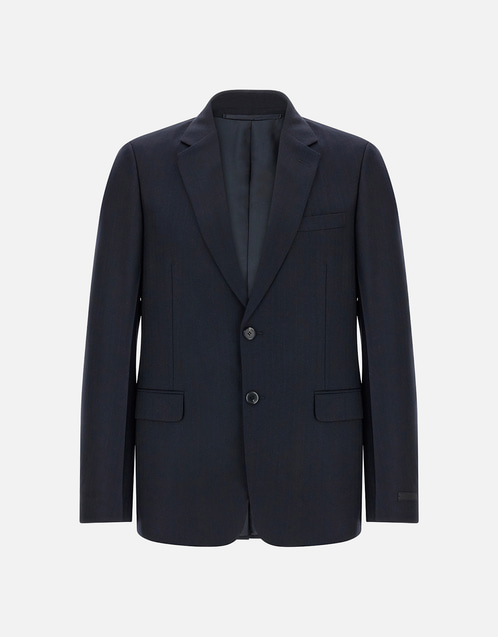 【PRADA】美品 プラダ イタリア製 ダブルスーツ ストライプ 50R Prada メンズ カシミヤ＆ヴァージンウール スリムフィット ピン