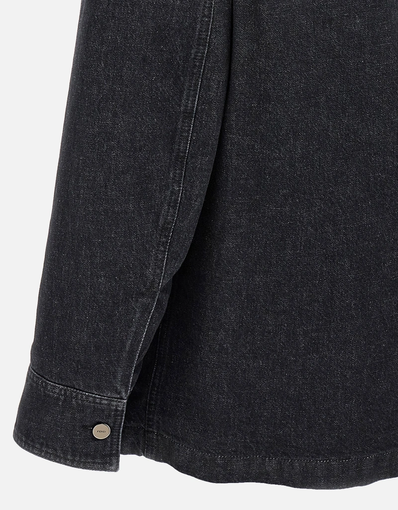 Fendi メンズブラックデニムシャツジャケット (すべての新品) IFCHIC.COM