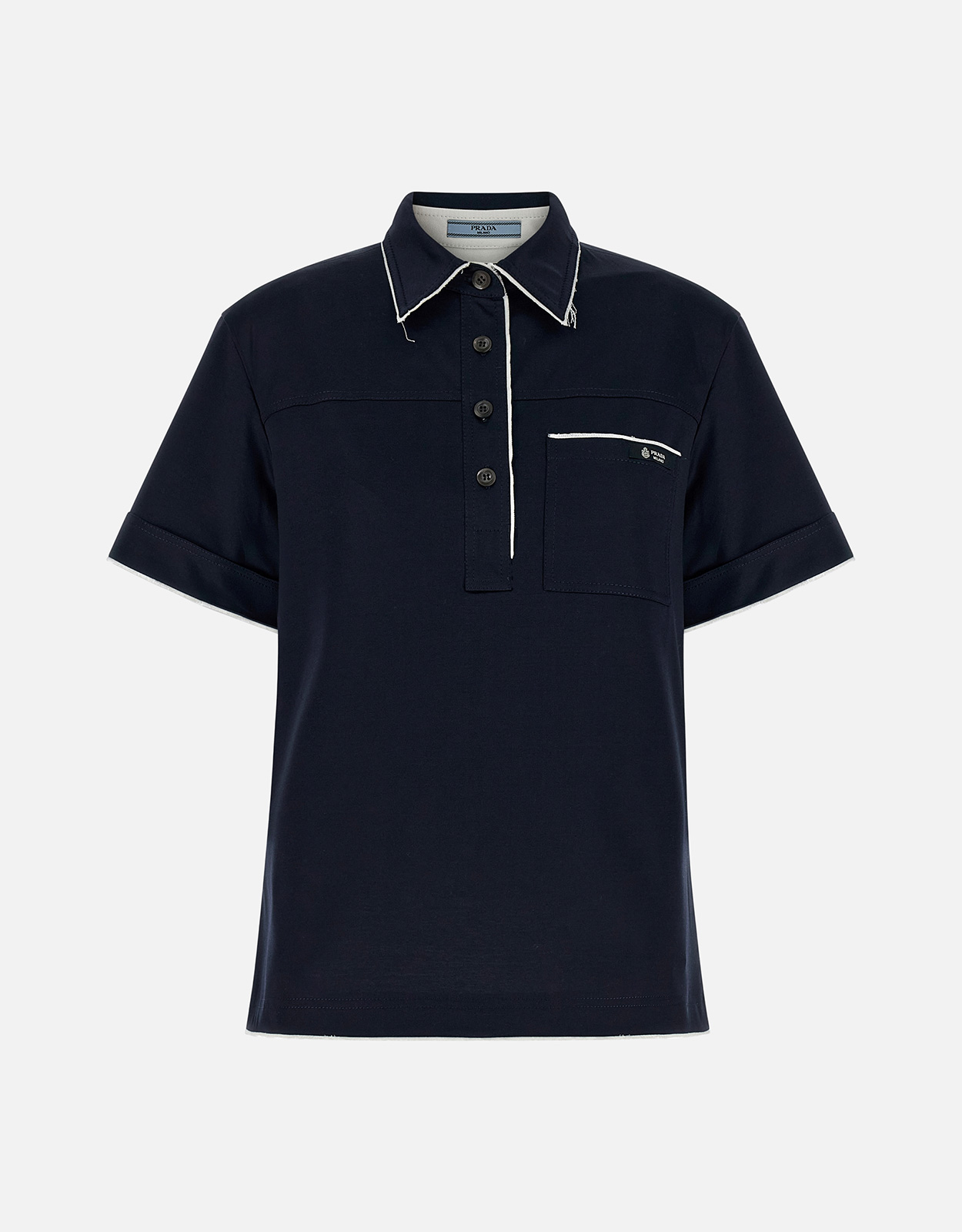 Prada Lisle Cotton Polo Shirt - IT 40　プラダ ライル コットン ポロシャツ - IT 40 Prada