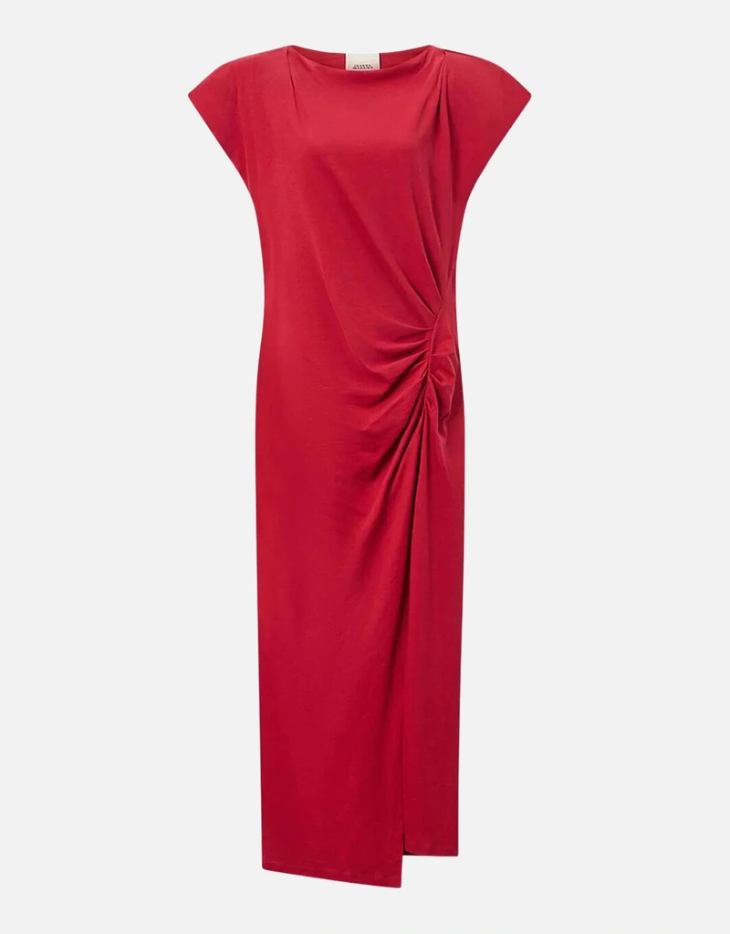 white knee length dress for women Salome Tied Back Knee Length Dress White main image 0