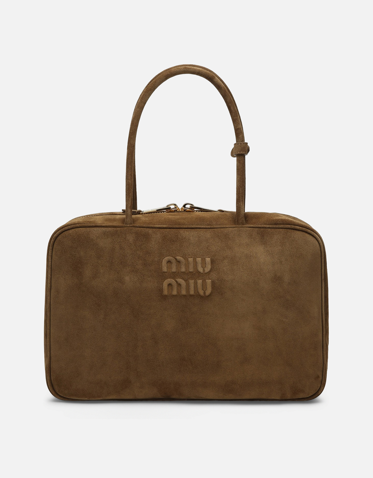 miu miu スエード ショルダーバッグきのこモチーフ