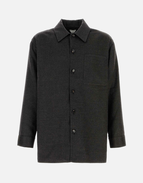 Bottega Veneta メンズカシミヤシルクフランネルシャツ (すべての新品