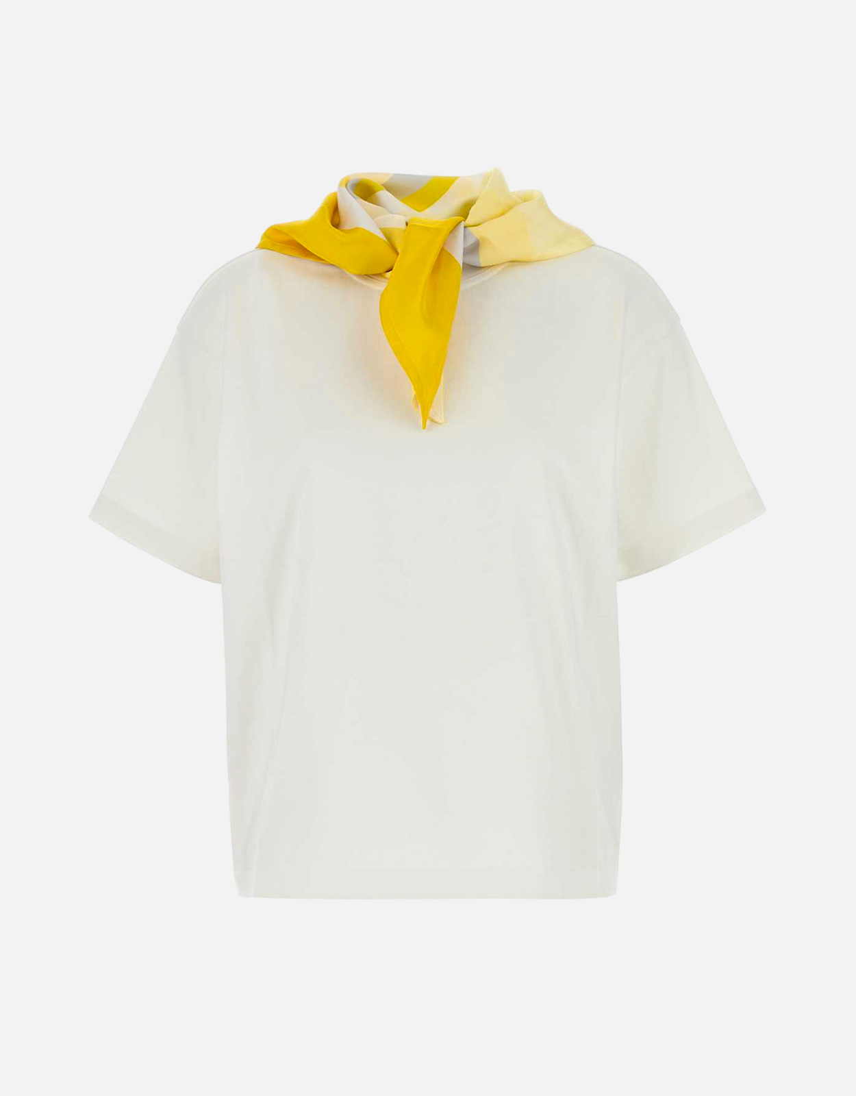 BOTTEGA VENETA Bottega Veneta Cotton Contrast Insert Loose Fit T-Shirt - XS　ボッテガ・ヴェネタ コットン コントラスト インサート ルーズフィット T シャツ - XS