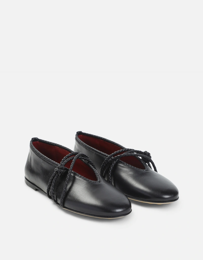 Bottega Veneta ローザラムレザーメリージェーンバレリーナ (すべての