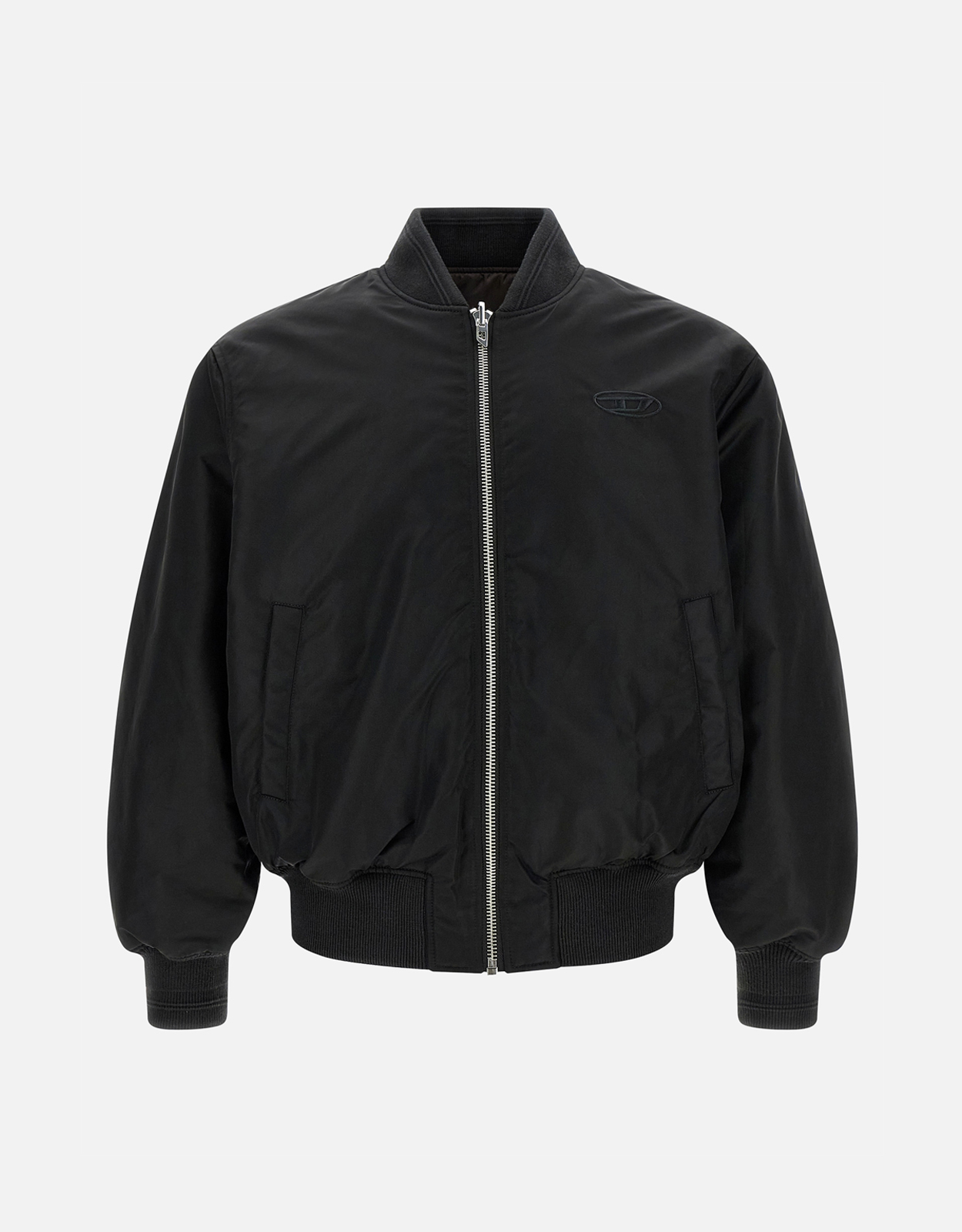 Diesel メンズW-Type-D1リバーシブルナイロンサテンボンバージャケット