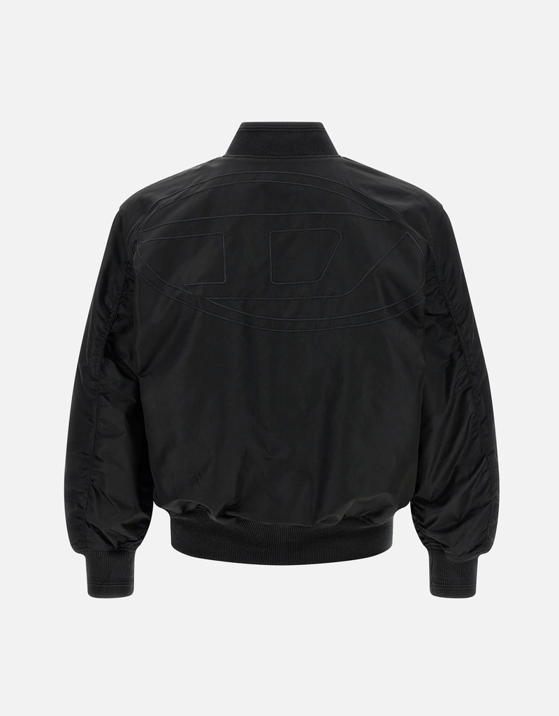 Diesel メンズW-Type-D1リバーシブルナイロンサテンボンバージャケット