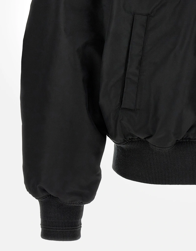 Diesel メンズW-Type-D1リバーシブルナイロンサテンボンバージャケット