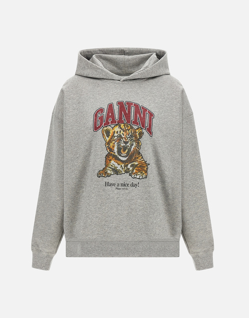 Ganni グレータイガーフーディー (すべての新品) IFCHIC.COM