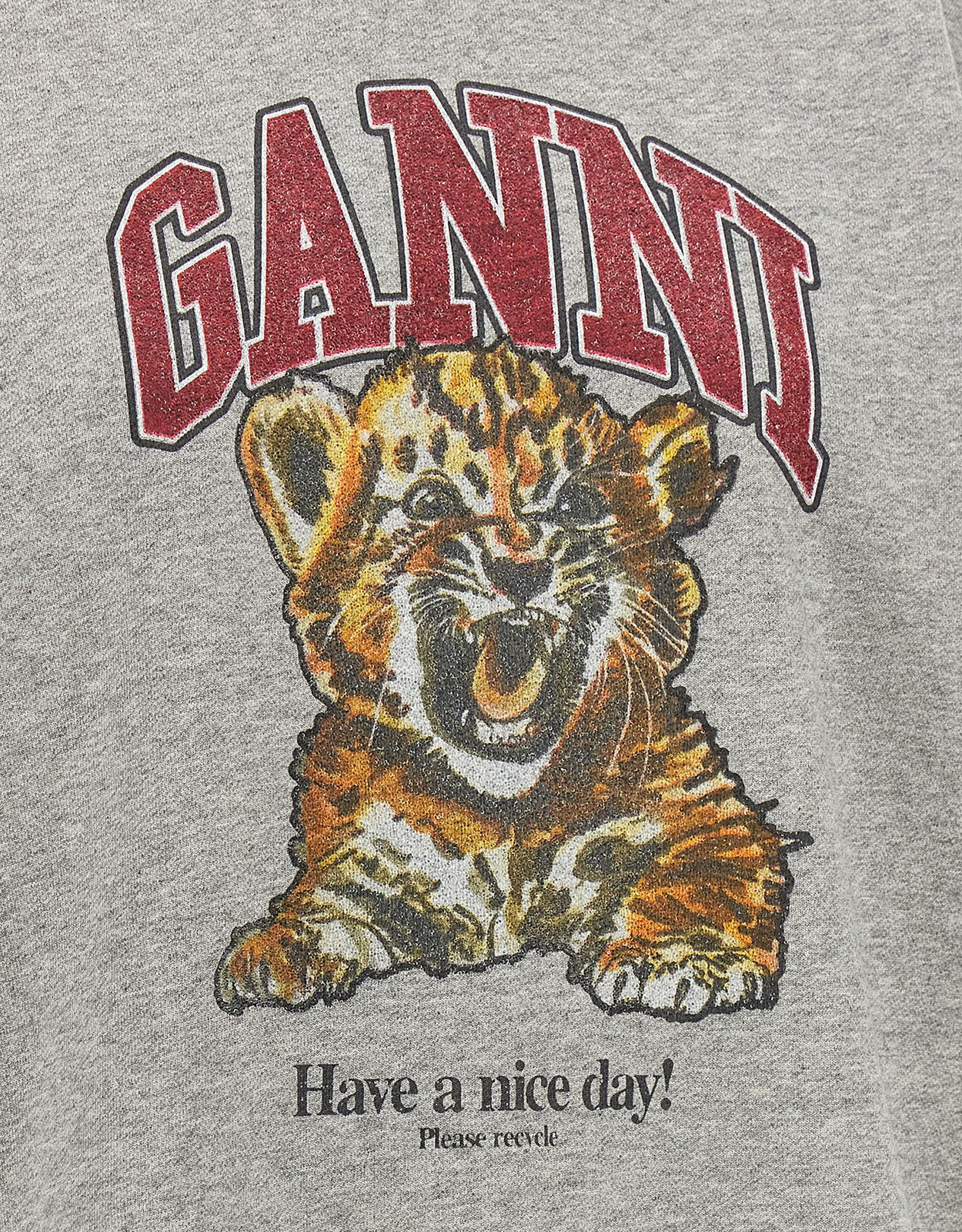 Ganni グレータイガーフーディー (すべての新品) IFCHIC.COM