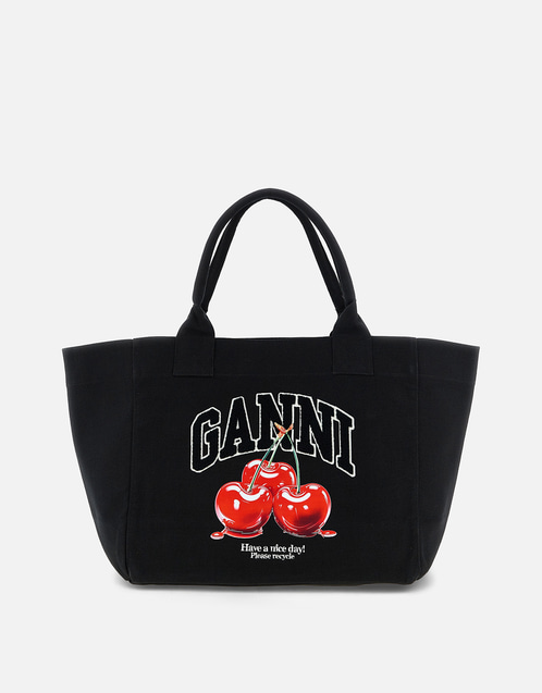 Ganni 黑色中型櫻桃托特包() ｜IFCHIC台灣官網