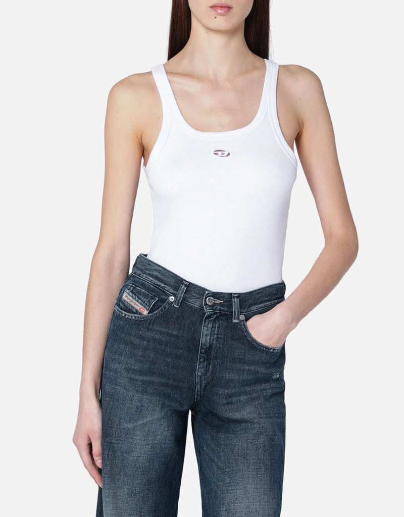 Diesel ホワイトコットンタンクトップ (トップス) IFCHIC.COM