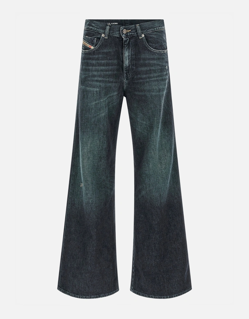 Diesel 1978 D-Akemiデニムワイドレッグフレアジーンズ (すべての新品
