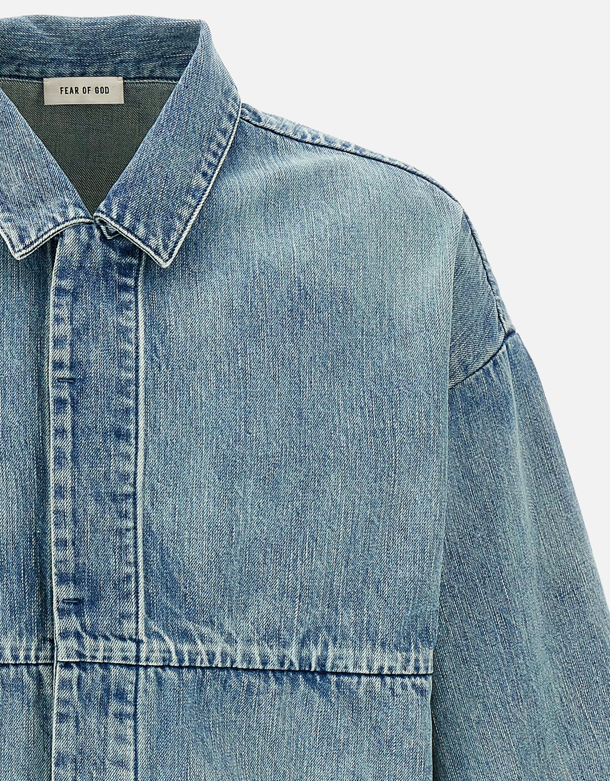 ESSENTIALS FEAR OF GOD デニム ジャケット TRUCKER Fear Of God メンズデニムリラックスフィットトラッカージャケット
