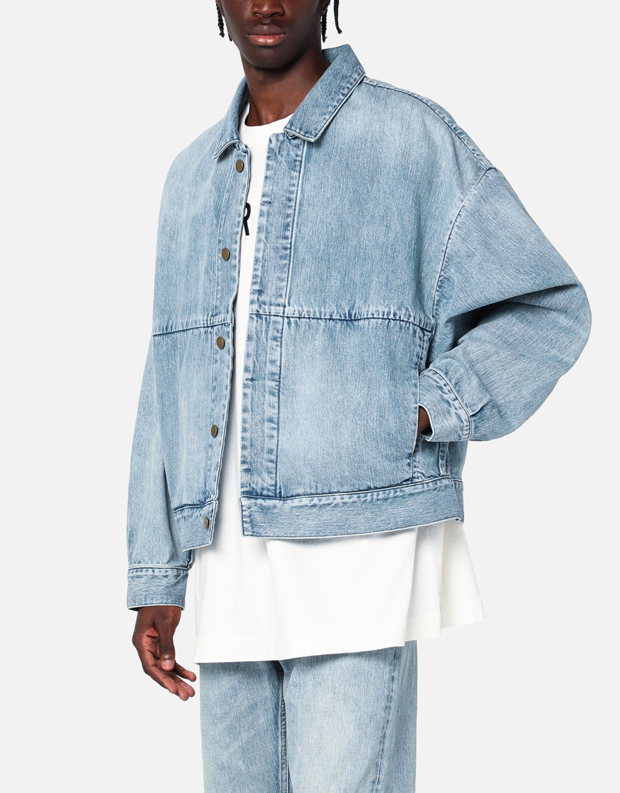 Fear Of God メンズライトブルーデニムトラッカージャケット (すべての