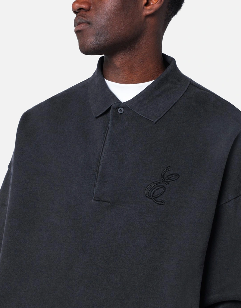 Fear Of God Essentials メンズクラシックコットン刺繍ポロスウェット