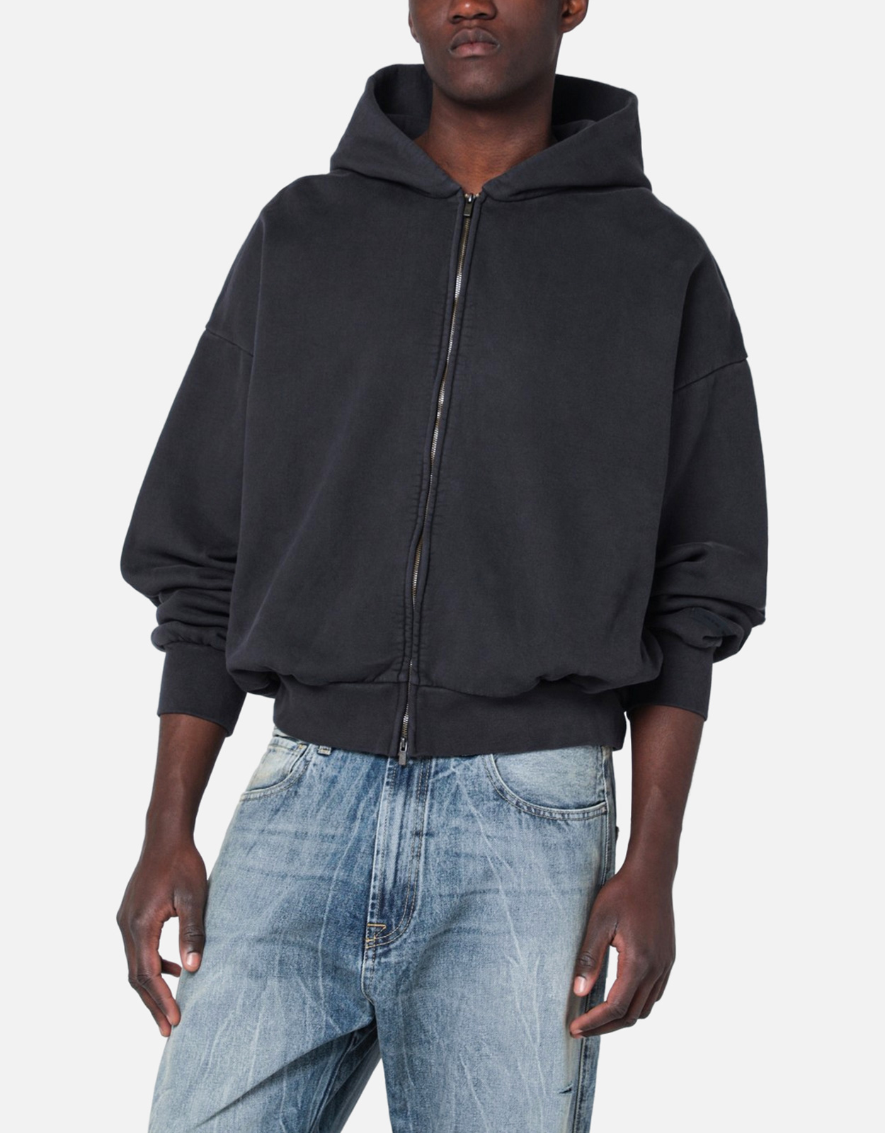 Fear Of God Essentials メンズ クラシックコットン刺繍フルジップ