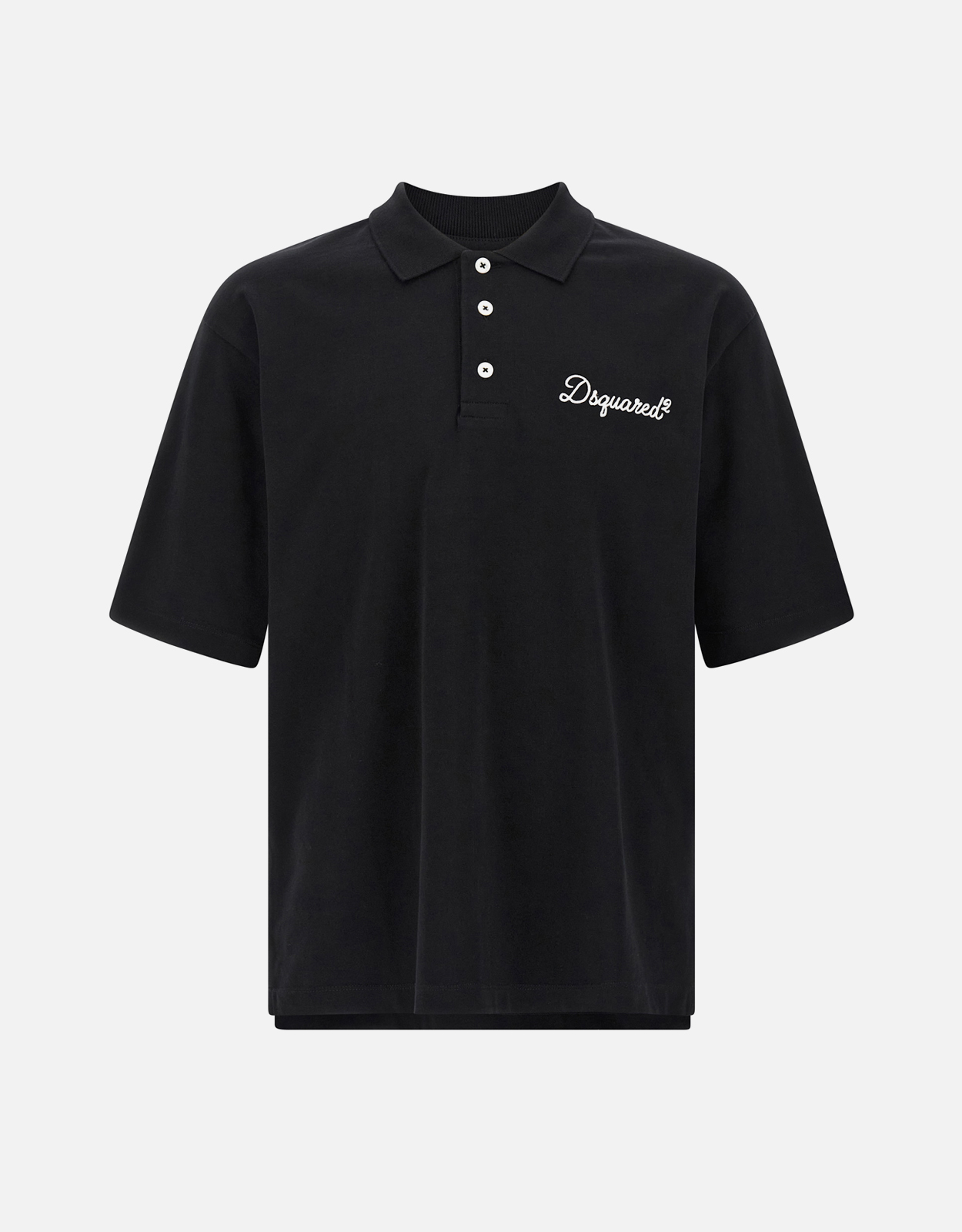 Dsquared2 メンズシグネチャーコットンテニスフィットポロシャツ