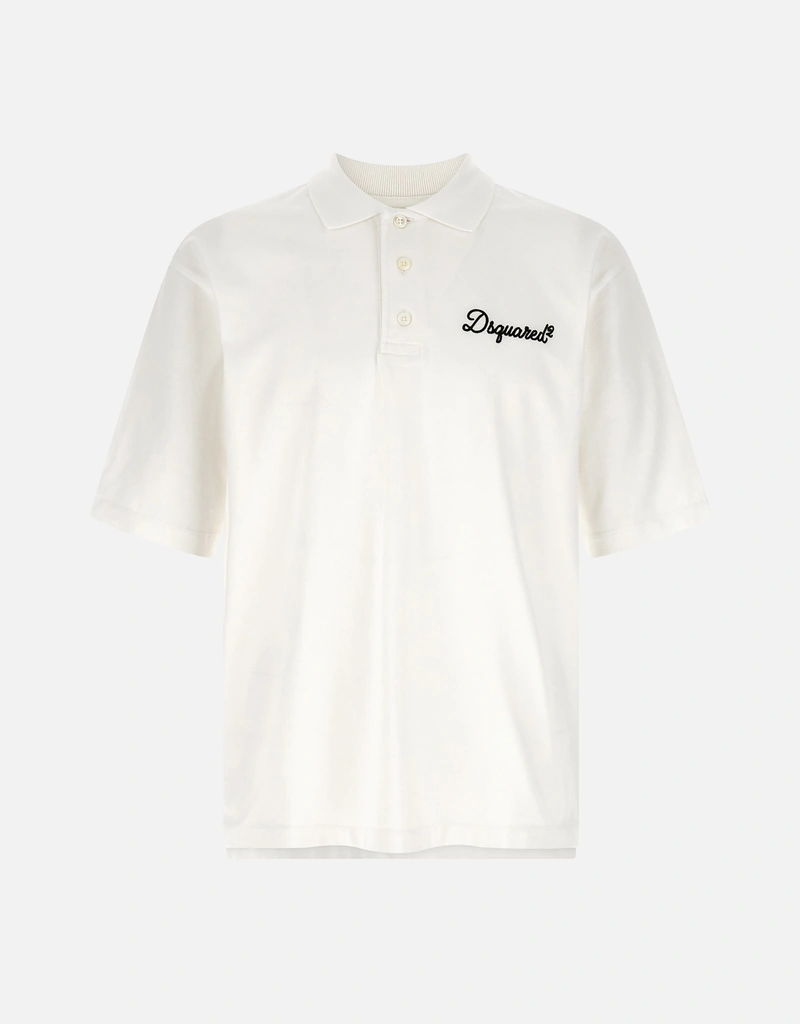 Dsquared2 メンズSignatureコットンTennisフィットポロシャツ (すべて