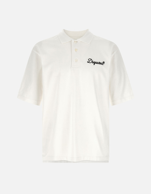 Dsquared2 メンズSignatureコットンTennisフィットポロシャツ (すべて