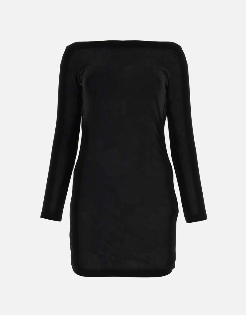 Dsquared2 ブラック粘性ミニドレス () IFCHIC.COM