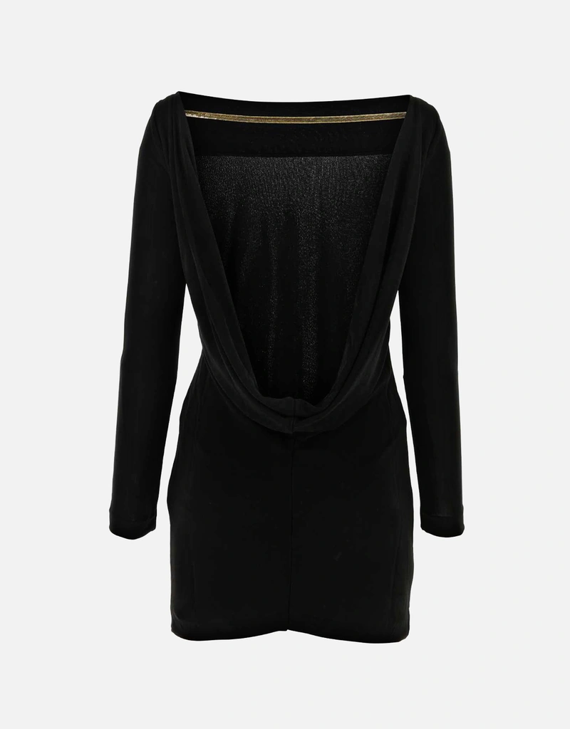Dsquared2 ブラック粘性ミニドレス () IFCHIC.COM