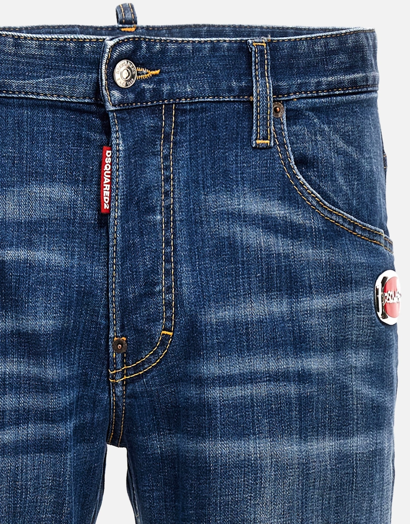 Dsquared2 メンズスケーターストレッチデニムジーンズ (すべての新品