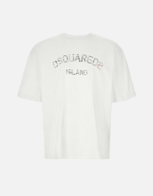 Dsquared2 Men's Loose Fit Cotton T-Shirt (All New In) IFCHIC.COM