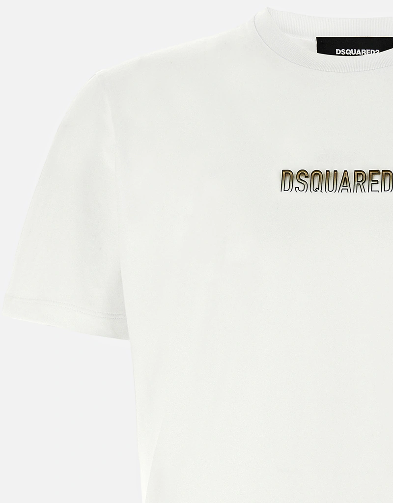 Dsquared2 メンズ Cool Fit コットンジャージー アウトラインロゴ T