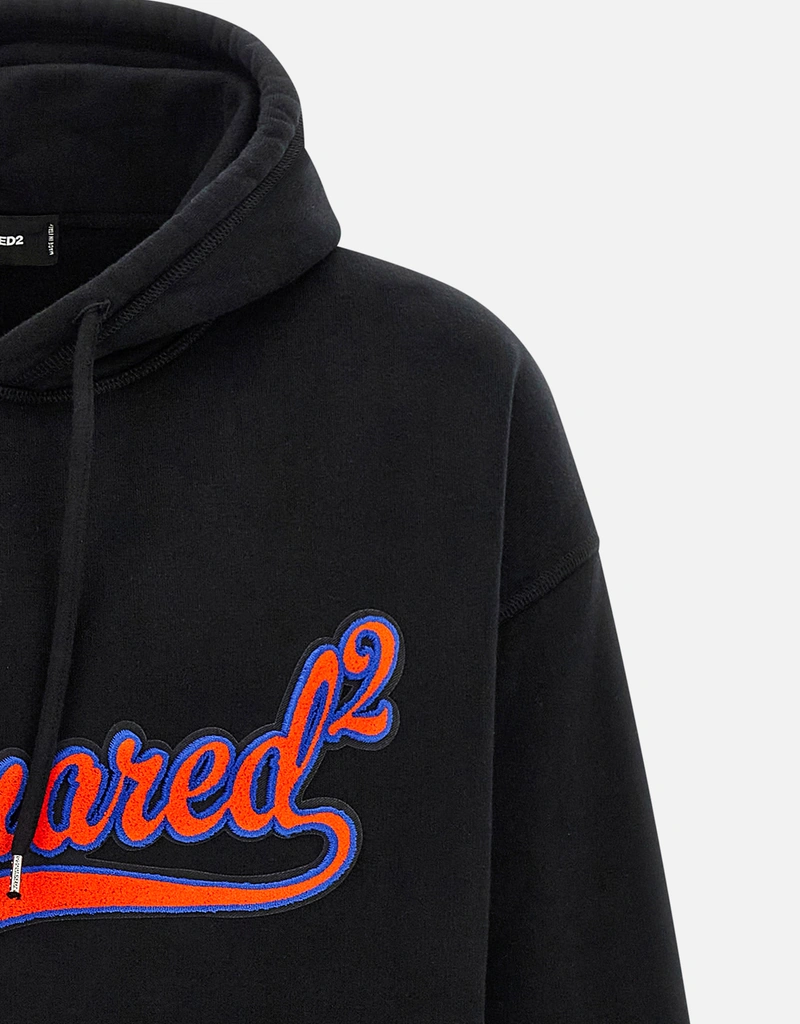 Dsquared2 Men's Sponge Patch Cotton Relax Fit Hoodie (All New In