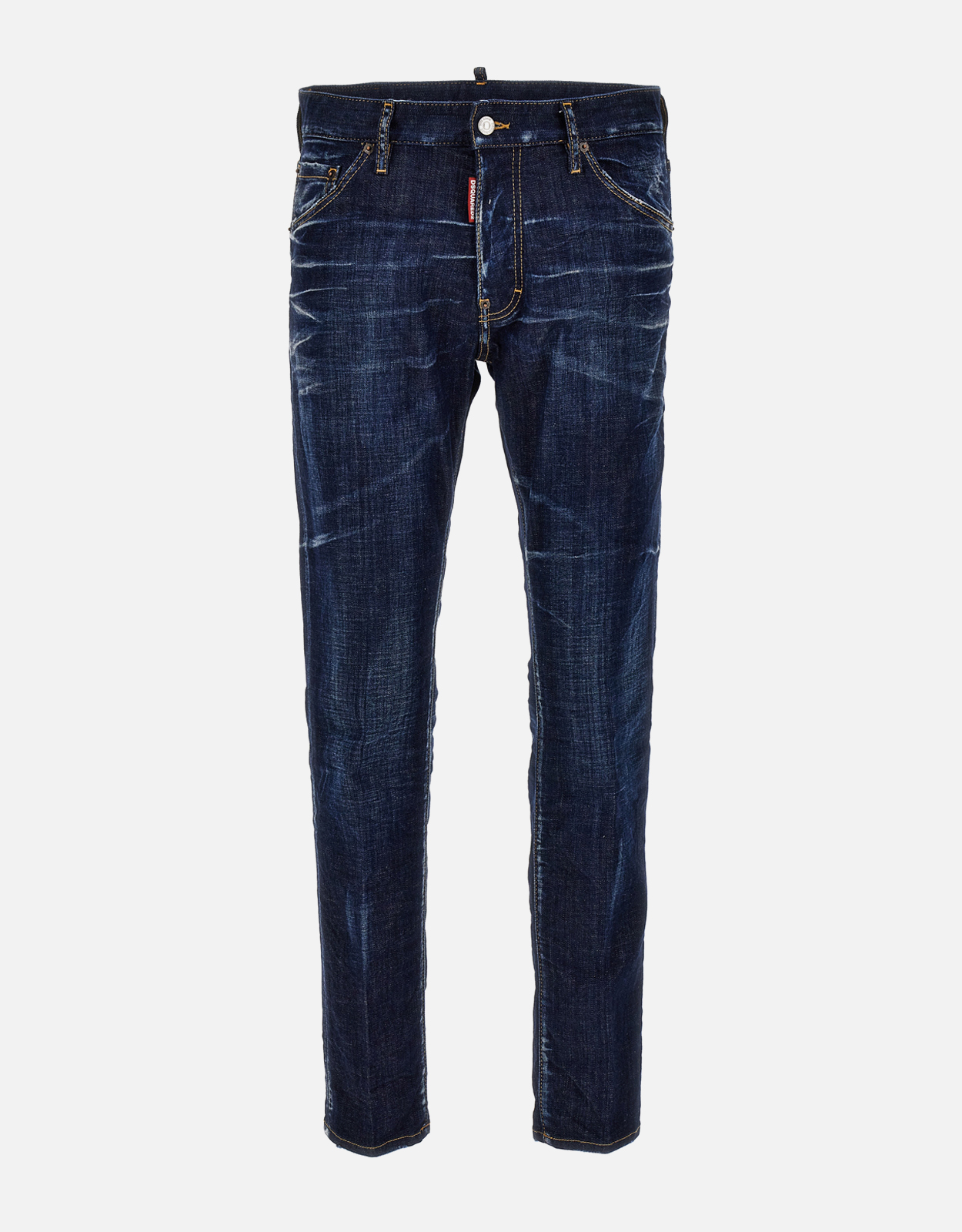 DSQUARED2 ダークブルー スリムフィットパンツ 4879919.jpg