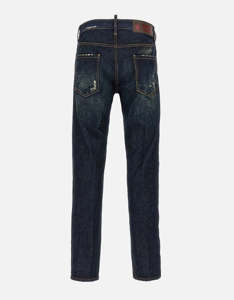 Dsquared2 メンズダークダストウォッシュクールガイコットンデニム