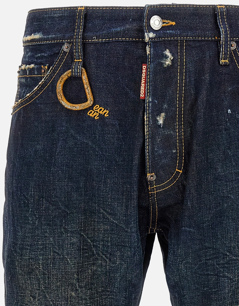 Dsquared2 メンズダークダストウォッシュクールガイコットンデニム