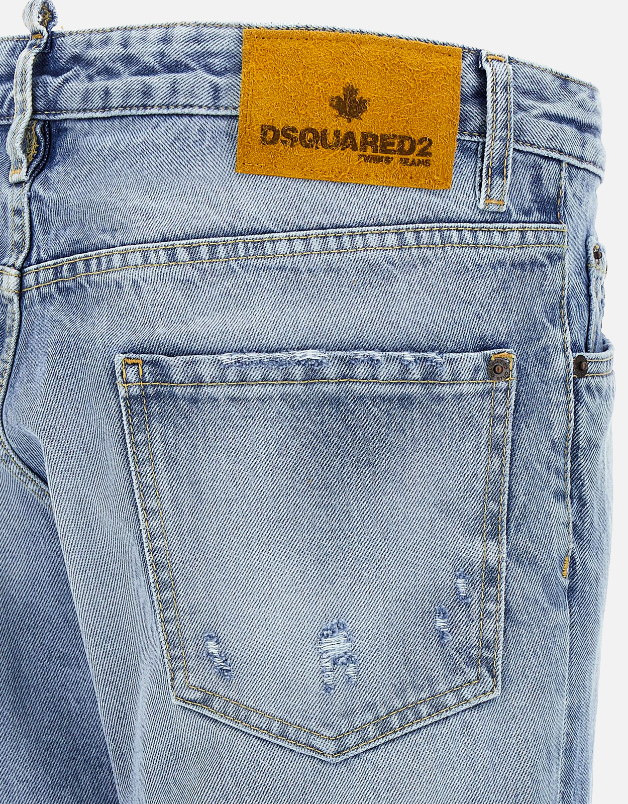 Dsquared2 メンズライトウォッシュクールガイコットンデニムスリム