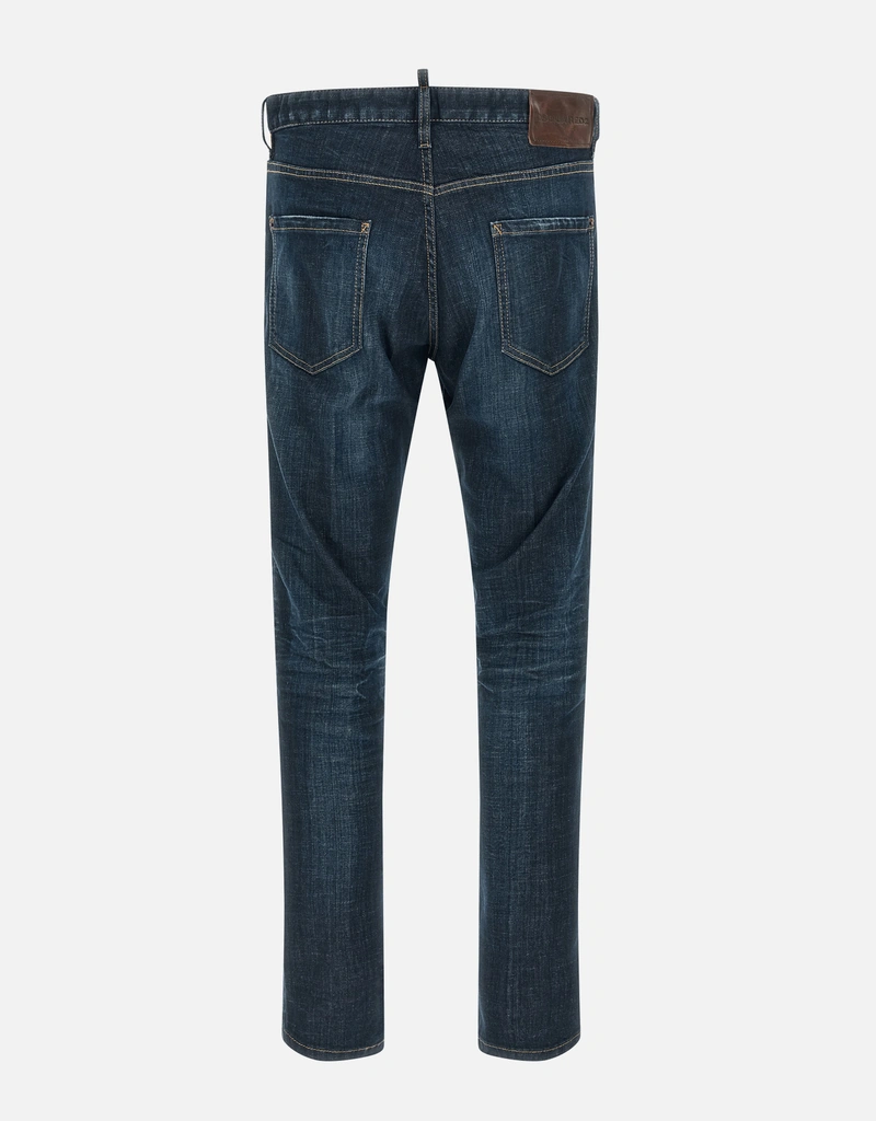 Dsquared2 メンズ Teddy スリムフィット コットンデニムジーンズ
