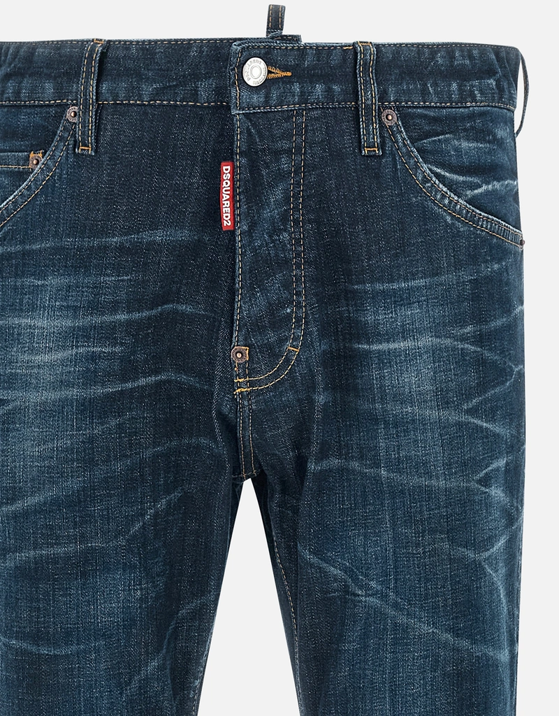 Dsquared2 メンズ Teddy スリムフィット コットンデニムジーンズ