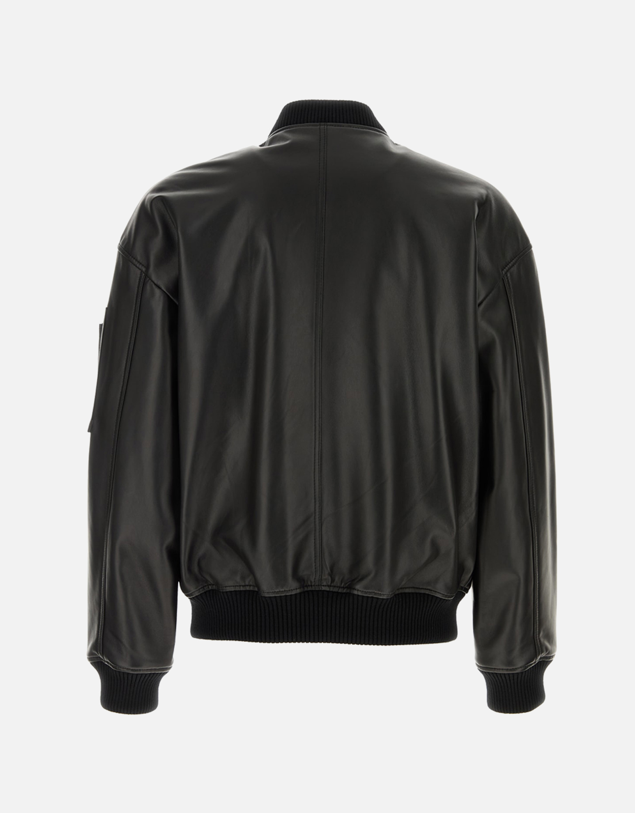 Dsquared2 メンズブラックオヴィンレザージャケット (すべての新品