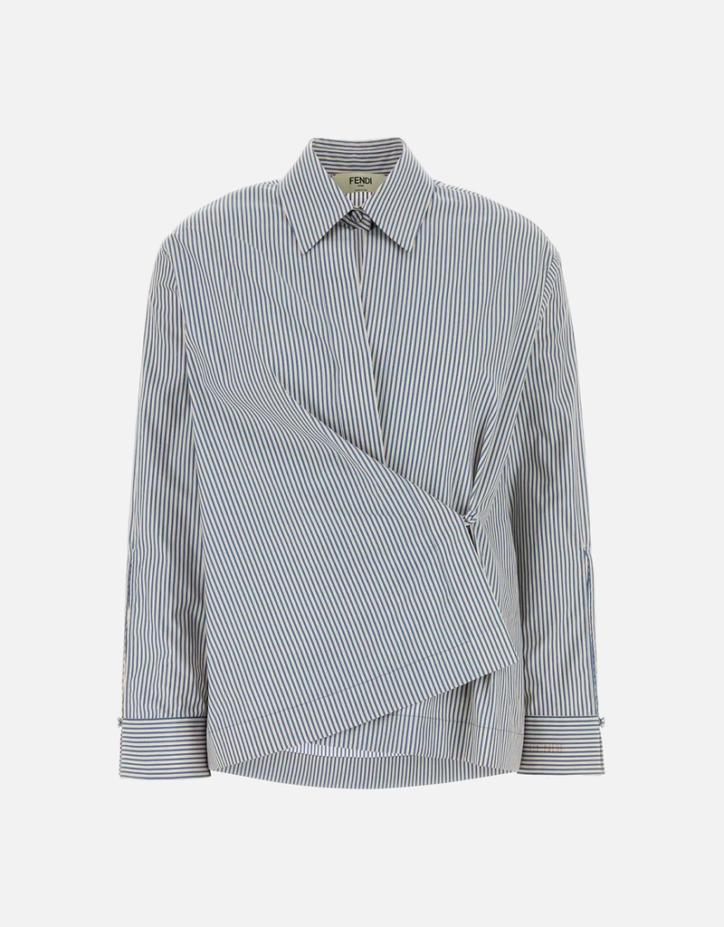 Fendi 刺繍ポプリンシャツ (すべての新品) IFCHIC.COM