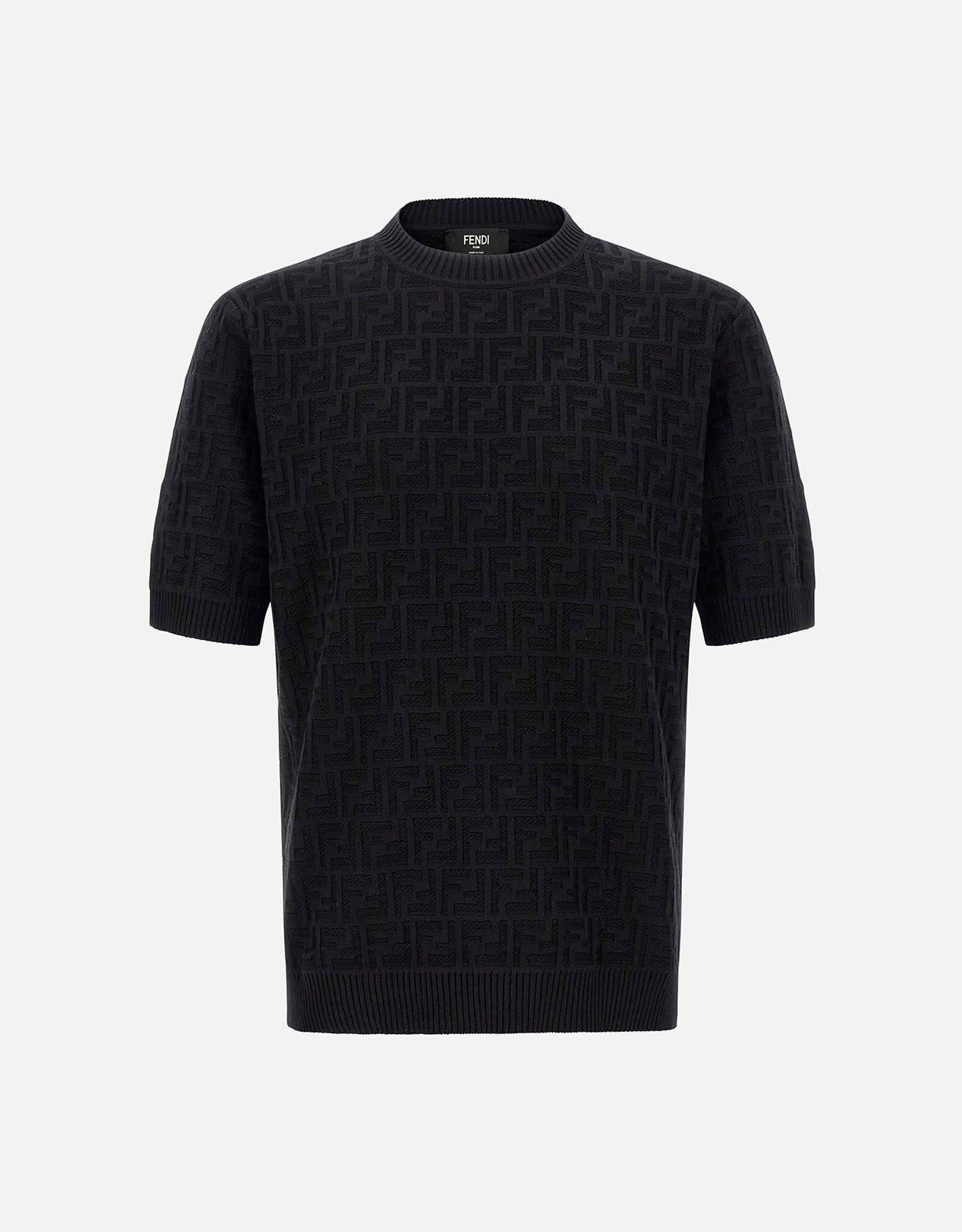 FENDI Fendi Men's Black FF Cotton Pullover - IT 34　フェンディ メンズ ブラック FF コットン プルオーバー - IT 34