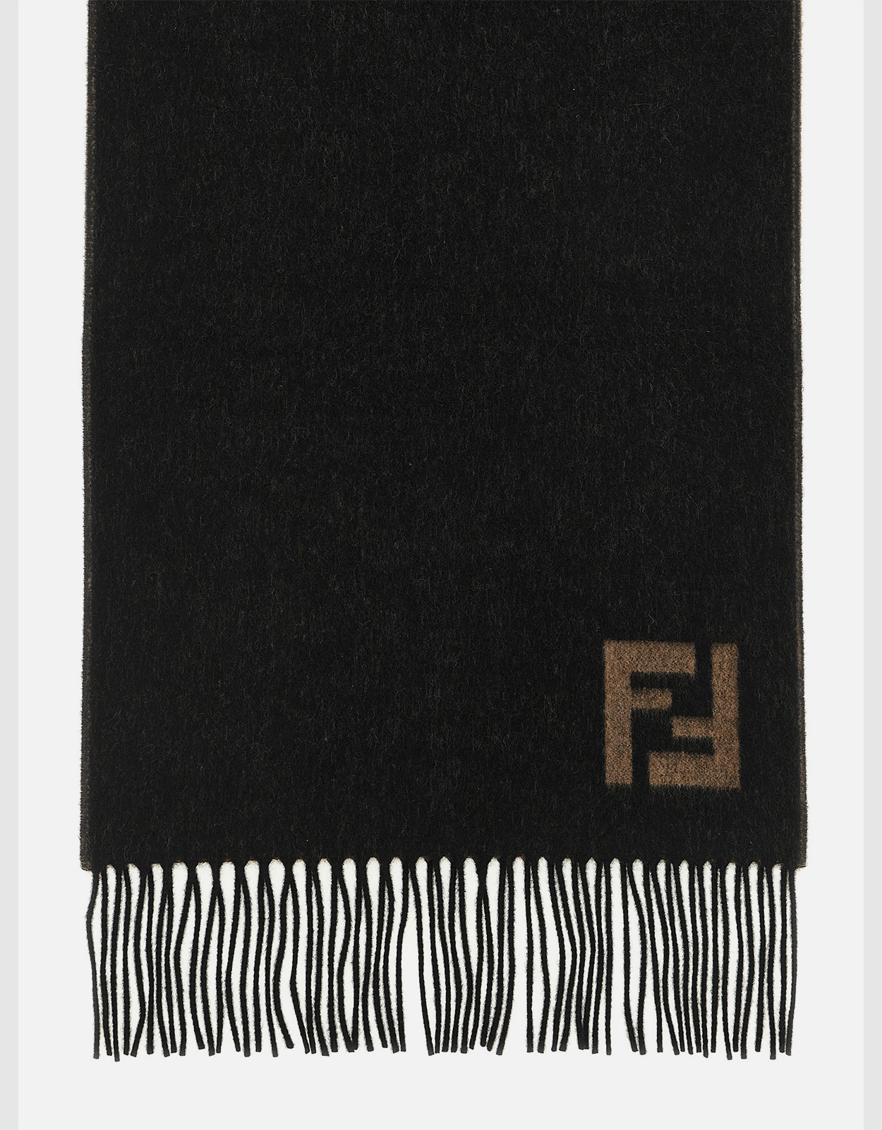 Fendi メンズ ウール カシミヤ 両面スカーフ () IFCHIC.COM