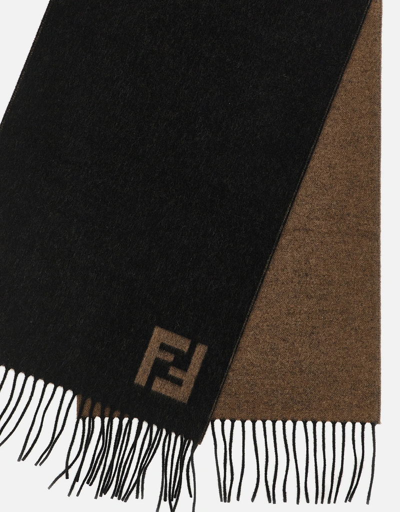 Fendi メンズ ウール カシミヤ 両面スカーフ () IFCHIC.COM