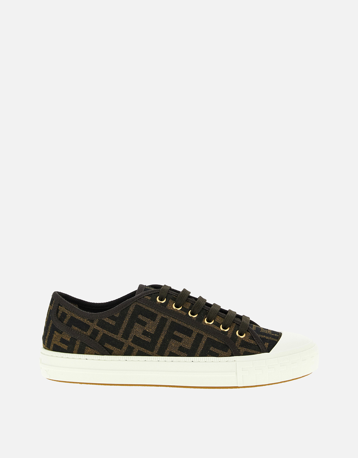 FENDI Fendi Men's Chunky Jacquard Fabric Logo Lace-Up Sneakers - UK 5.5　フェンディ メンズ チャンキー ジャカード ファブリック ロゴ レースアップ スニーカー - UK 5.5