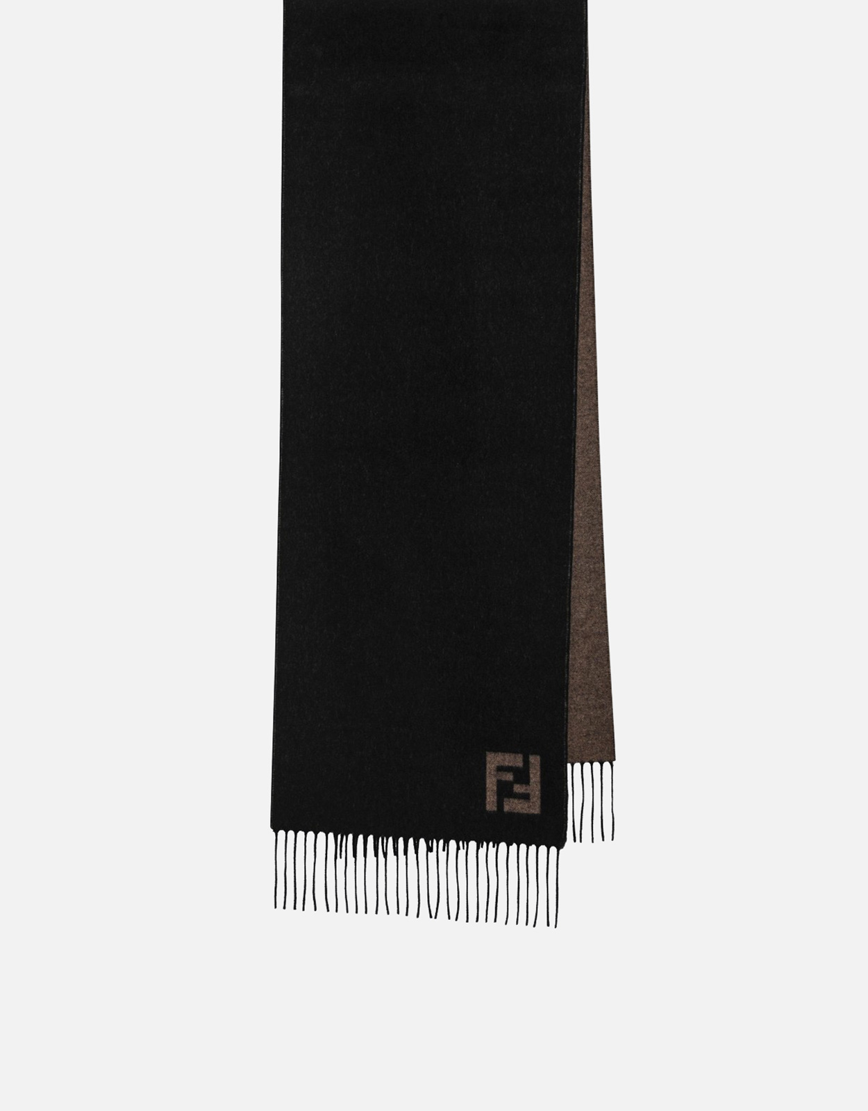 FENDI カシミヤ手袋 ブラック Fendi メンズ ブラック カシミヤ スカーフ (アクセサリ,スカーフ