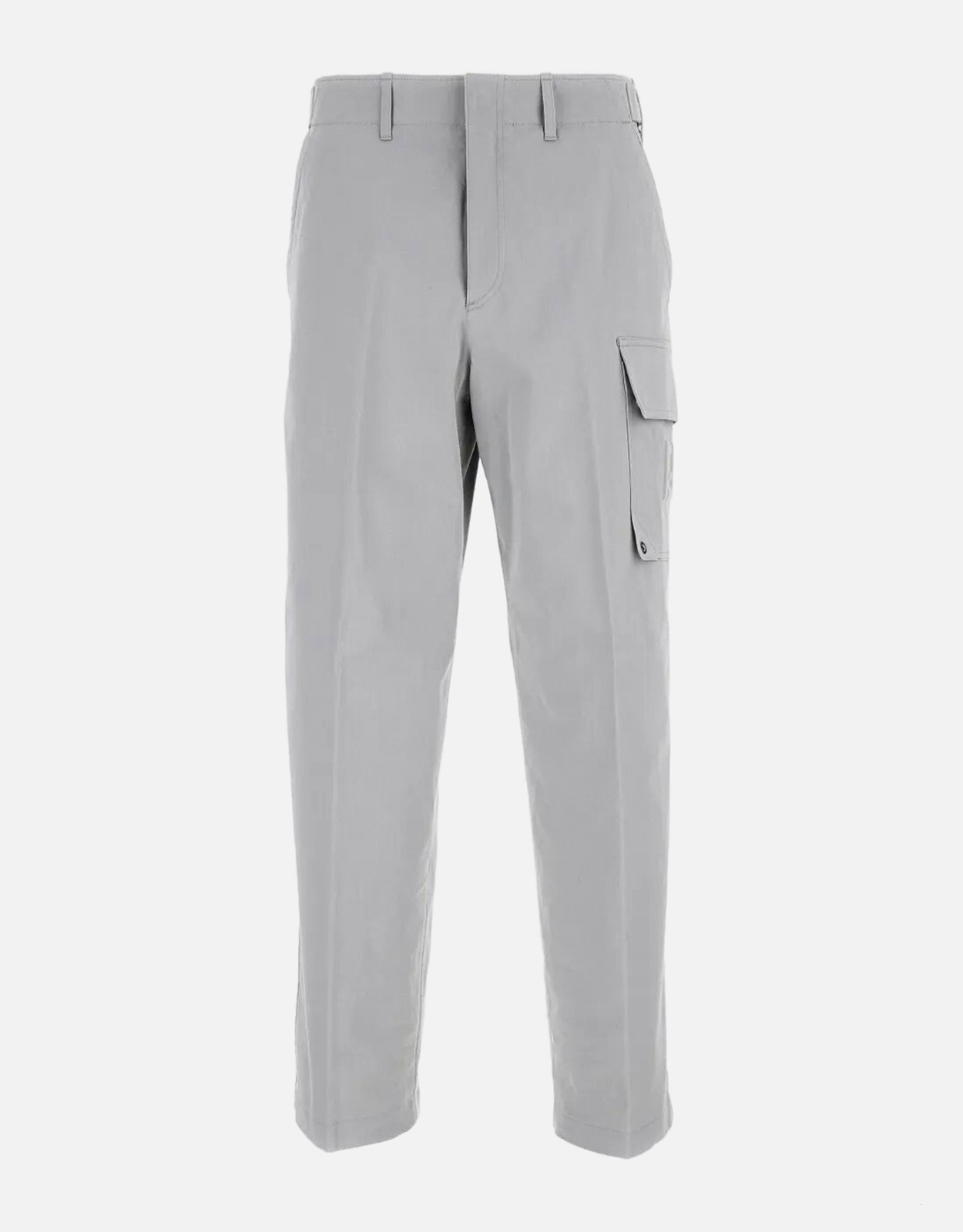 Fendi メンズギャバジンコットンストレッチカーゴパンツ大きなパッチ