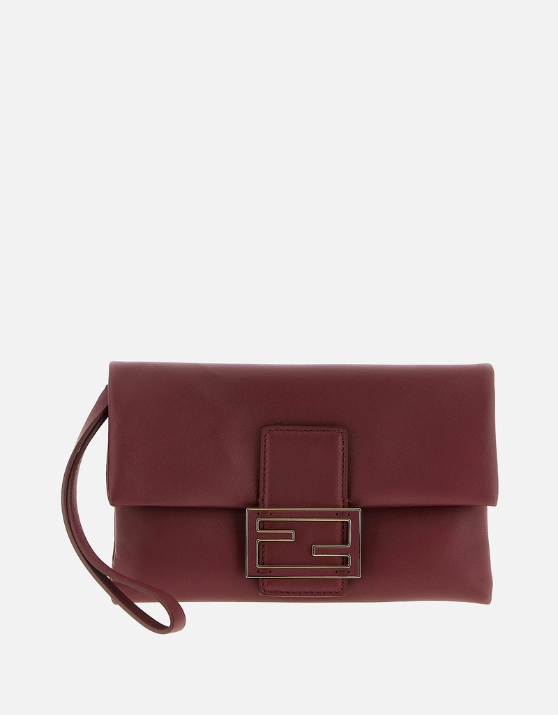 Fendi ボルドー ナッパレザーポーチ () IFCHIC.COM