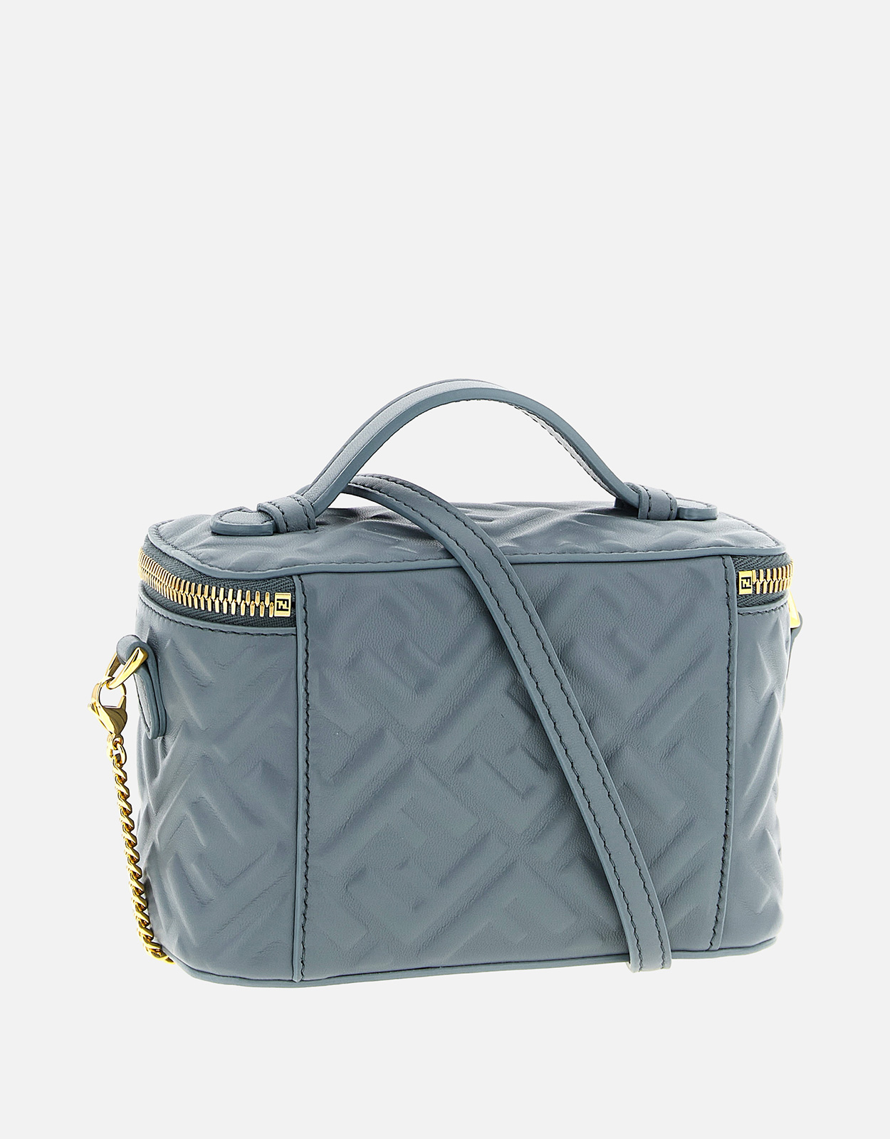 Fendi レディース ナッパレザー ミニバッグ FFモチーフ クロスボディ